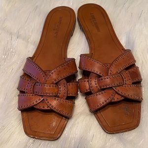 YSL Tribute Studded Sandals